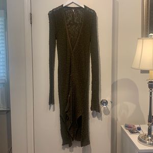 Free People long duster-style sweater. Size M